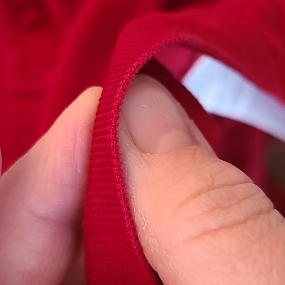 Gap Kids red smocked holiday dress. Fine wale corduroy, - Picture 8 of 8